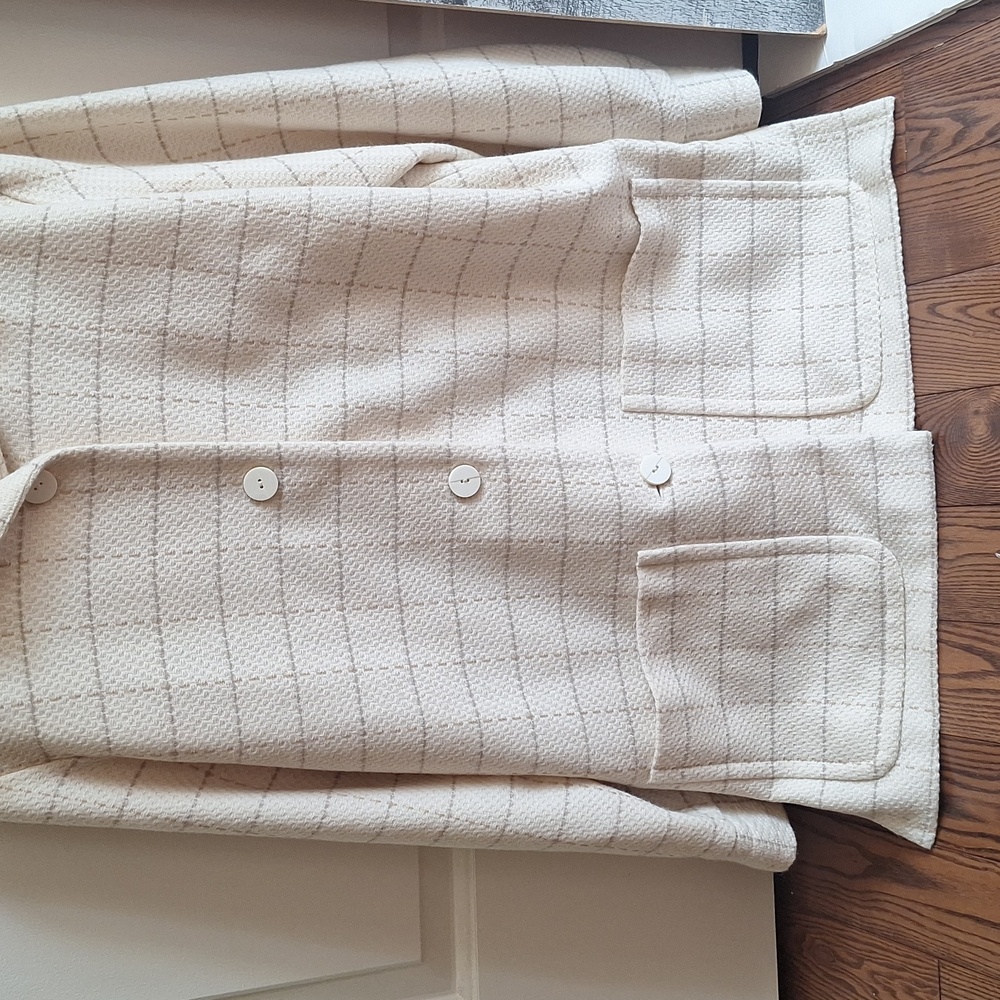 🎉 Host Pick! ✨️Vintage Nygard cream colored shacket - Picture 3 of 6